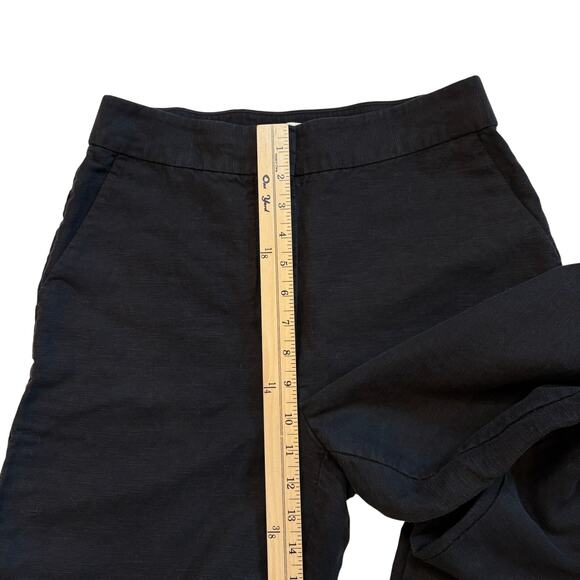 Aritzia The Limitless Pant Womens Size 6 Black Wide Leg Linen Blend Trouser - Picture 9 of 11